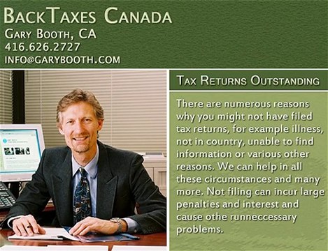 Tax Returns Outstanding | backtaxes-canada.ca | Gary Booth C