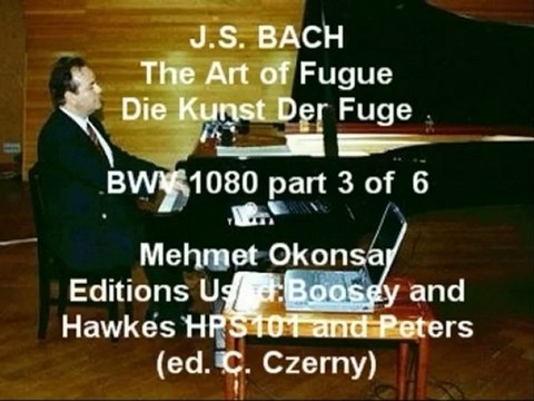 J.S.Bach The Art of Fugue, Mehmet Okonsar;organ-harpsichord-