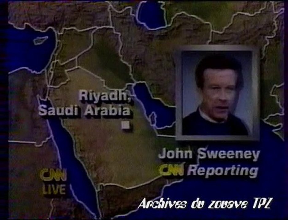 desert storm début du conflit de 91 en direct