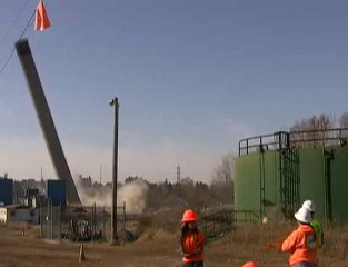 Smokestack demolition goes wrong