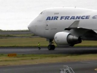 decollage boeing 747 air france cargo