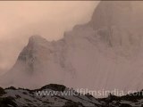 Time lapse of clouds over Shivling from Gaumukh