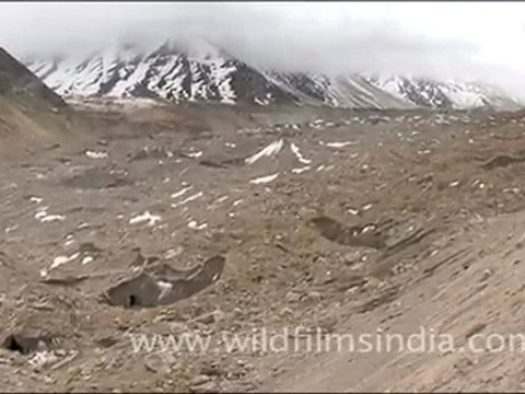 View near Gangotri Gaumukh glacier