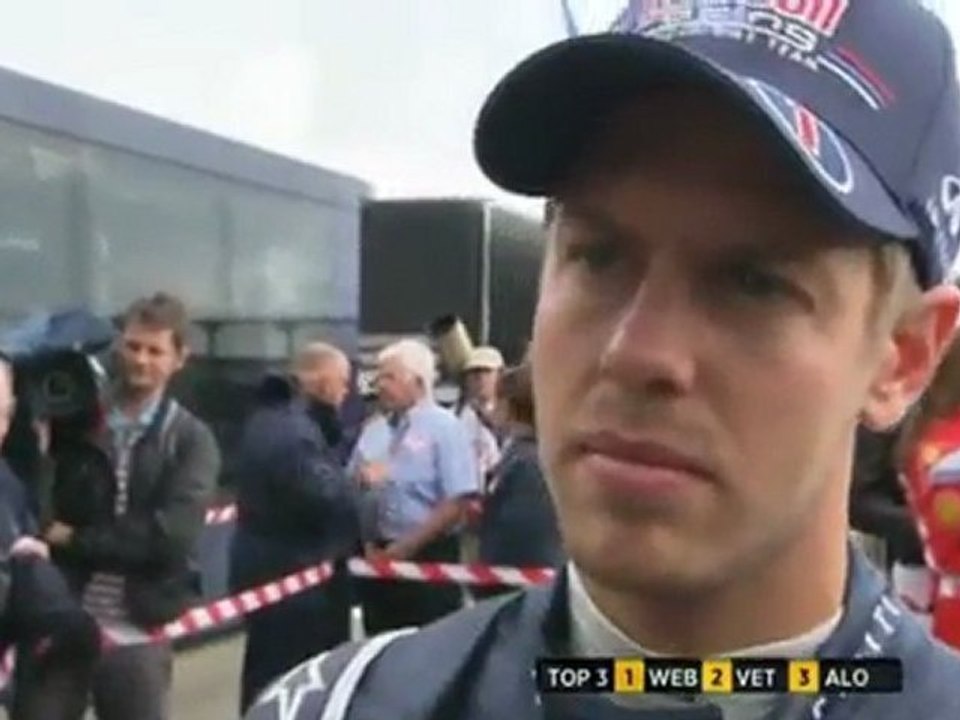 9 BRITISH GP - Vettel post-quali interview