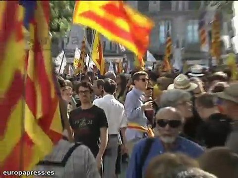 Manifestación por la autoderminación de Cataluña