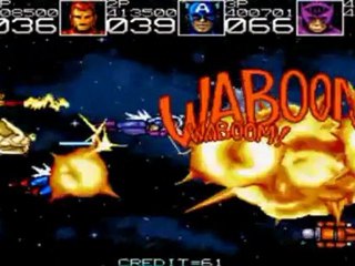 Captain America and the Avengers Arcade - 4 players Playthrough 3-4