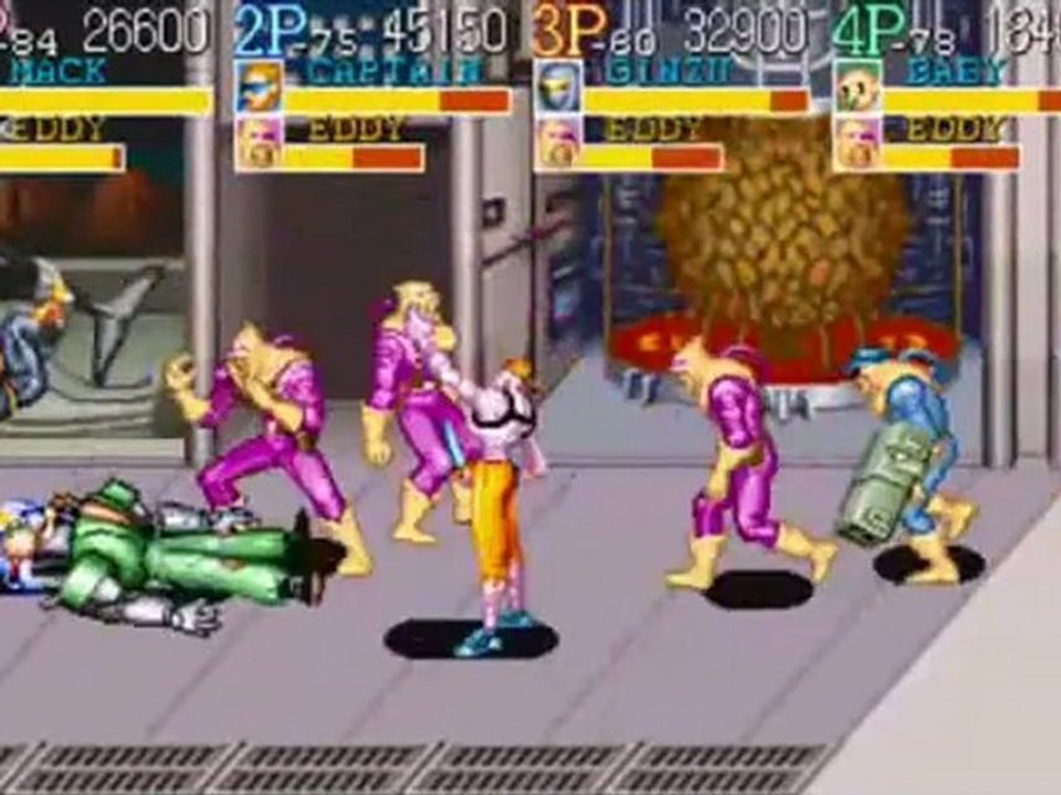 Captain Commando Arcade - 4 players Playthrough 3-6