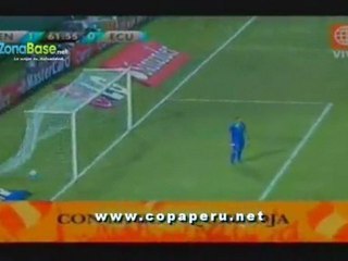 Gol de César González - Venezulea 1-0 Ecuador