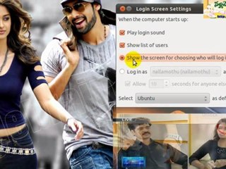 తెలుగు telugu Ubuntu Login Settings Full HD Nallamotu