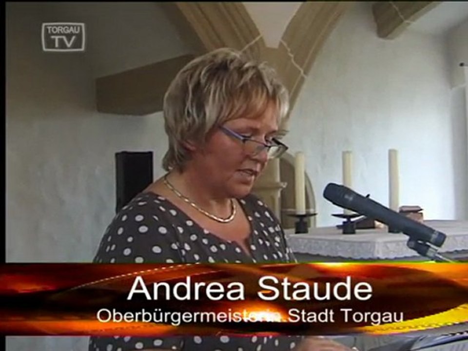 Festakt zur Einweihung des Schönen Erkers im Schloß Torgau