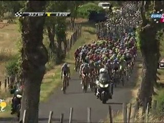 Tour de France 2011 - ÉTAPE 9 - Issoire  Saint-Flour 208 km,HD(9)(accident)