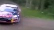Sebastien Ogier rolls Citroen DS3 - WRC Rally Finland test 2