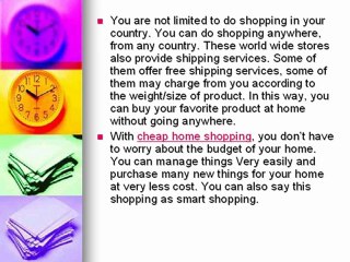 Do cheap home shopping via internet