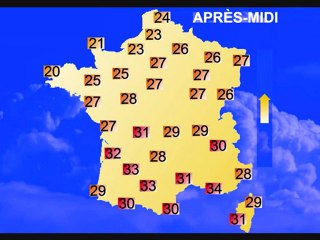 Météo 11 juillet 2011: Prévisions à 7 jours, orages violents mardi, temps du 14 juillet !