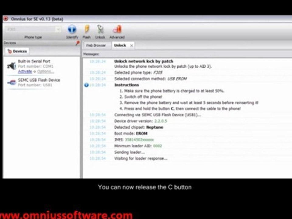 How to Unlock Sony Ericsson C510 - DIY Software