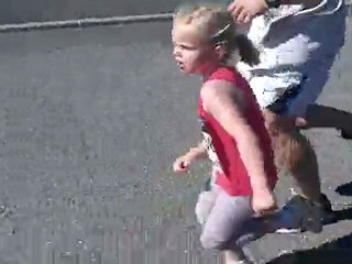 ....arrivée de notre sprinteuse !!