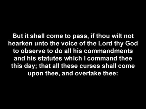 The Curses Upon the 12 Lost Tribes of Israel