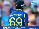 Angelo Mathews Straight Bat Incredible Six over bowlers head. 4th ODI vs England