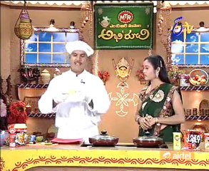 Abhiruchi - Recipes - Bengali Khichdi, Palakura Avadalu & Aratikaya Poriyal - 02