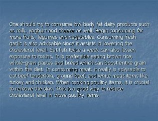 How To Lower Cholesterol Through Proper Diet Plan