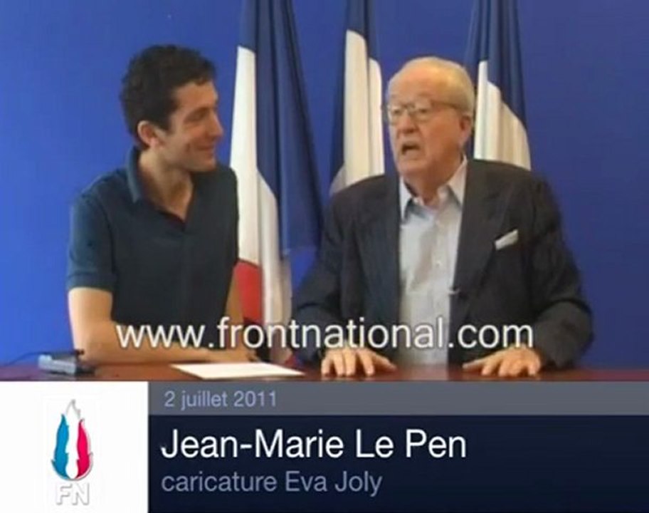 ‪Politizap : Jean-Marie Le Pen imite Eva Joly‬‏