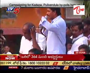 Campaigning for Kadapa,Pulivendula by-polls hots up