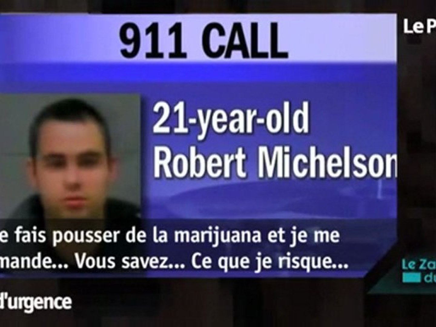 ⁣Appel d'urgence sous marijuana