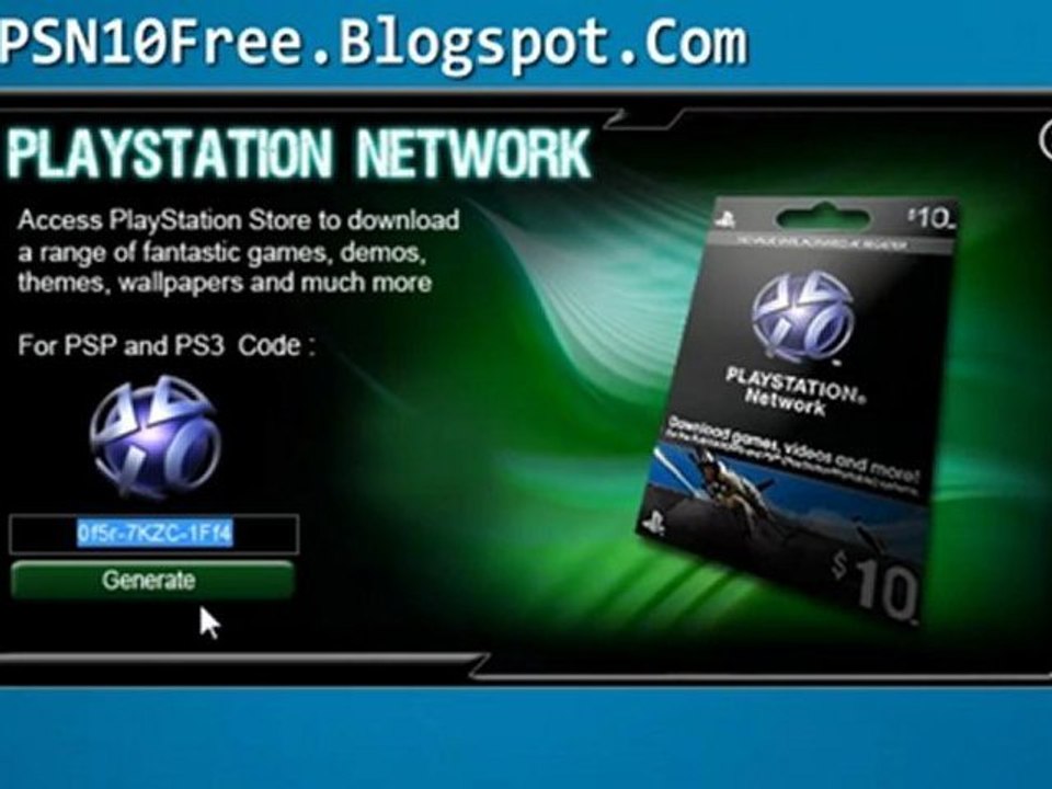 How To Get Free PSN 10$ Card Codes - Tutorial