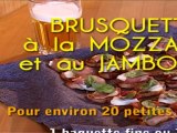 CUISINE Brusquette mozza-jambon cru Télé Gohelle