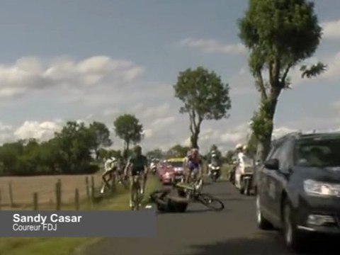 Chute du Tour de France : le coup de gueule de Sandy Casar