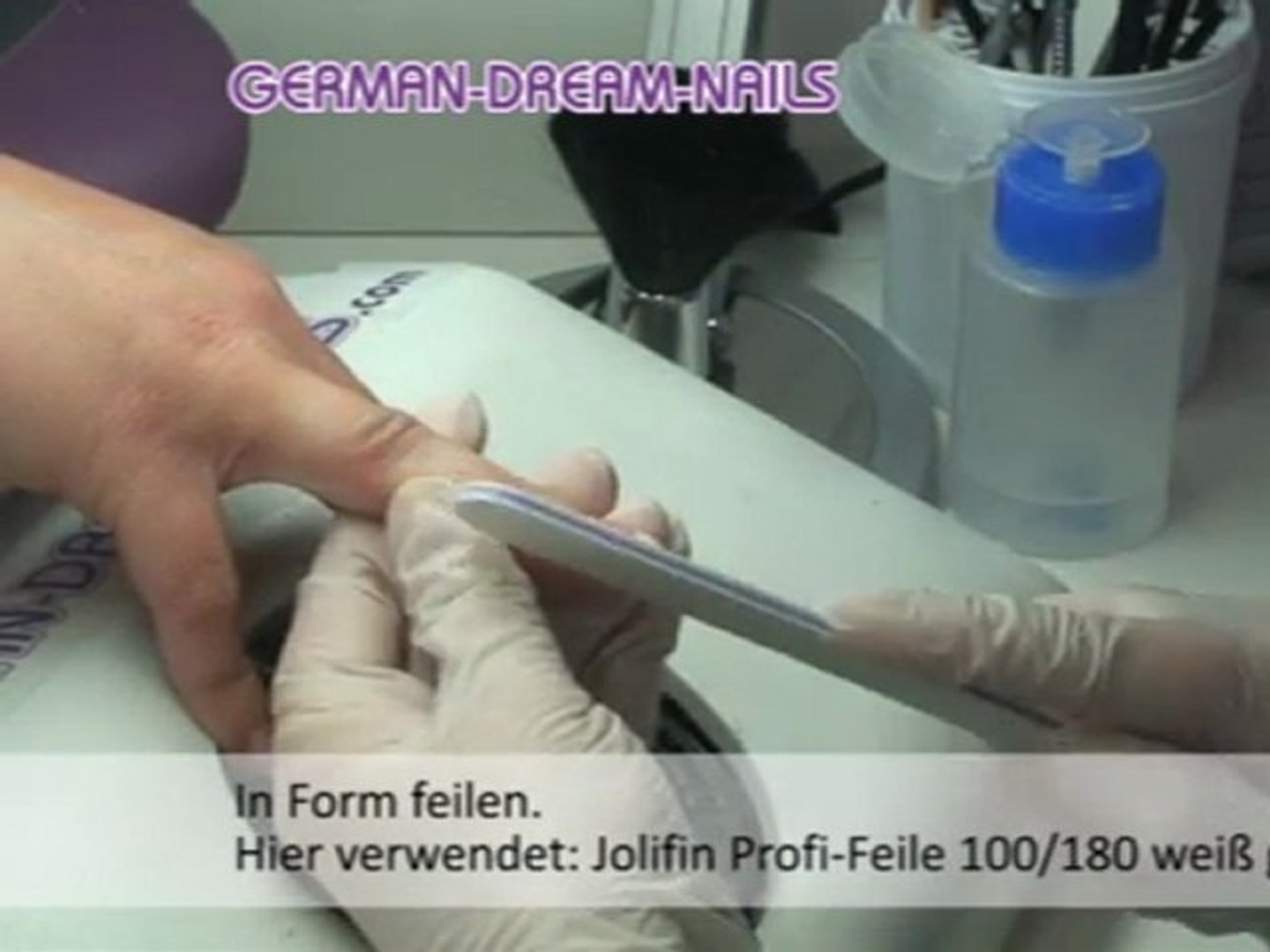 ⁣UV-Gel French Modellage zum selber machen