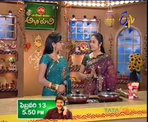 Abhiruchi - Recipes - Baby Corn Paneer, Neti Beerakaya Bajjilu & Sprats Curry - 03