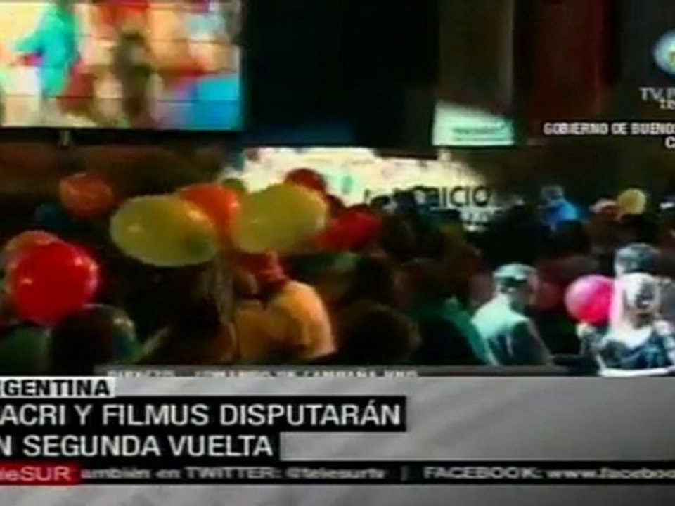 Macri y Filmus a la segunda vuelta en Buenos Aires