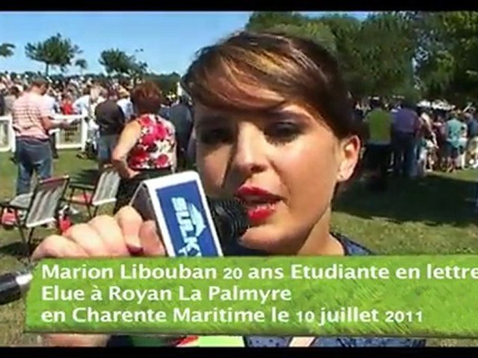 Marion Libouban Gagnante Miss Trophée Vert à Royan La Palmyre le 10 juillet 2011