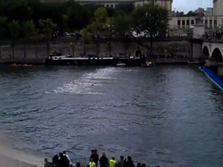 Triathlon de Paris D1 - Depart natation