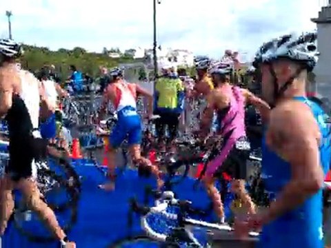 Triathlon de Paris D1 - Transition-vélo-course à pied
