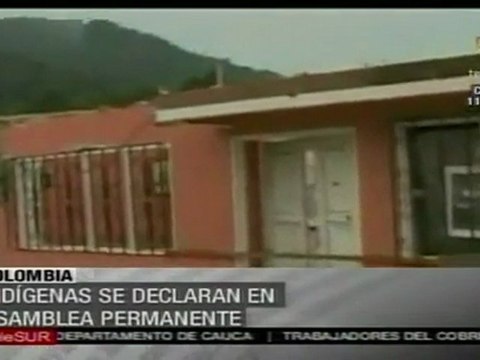 Indígenas de Colombia se declaran en Asamblea permanente