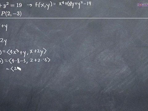 Gradient Vectors and the Tangent Plane Example 1