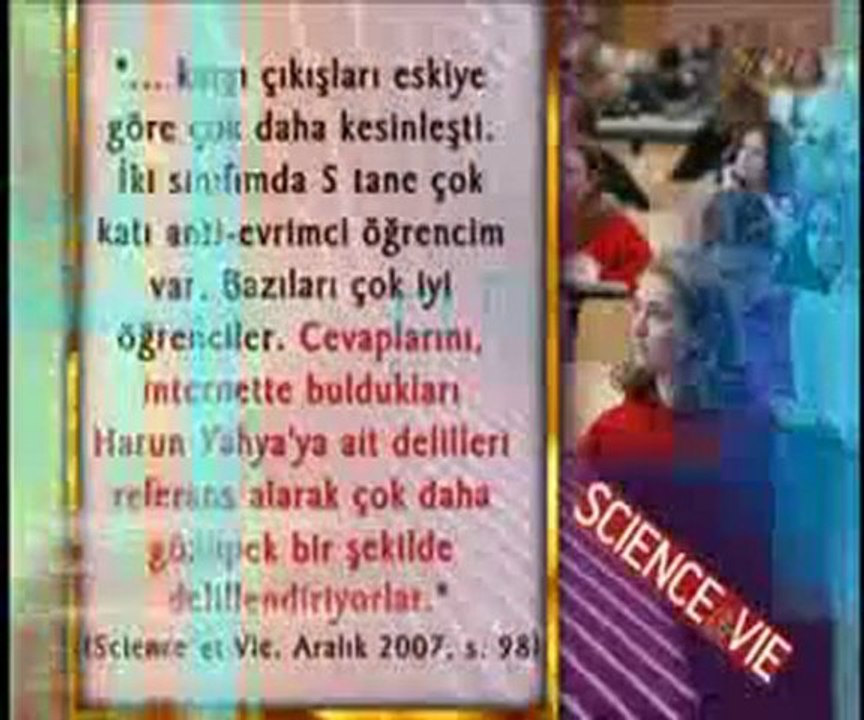 Fransa'da açık şekilde evrime karşı çıkan öğrenciler