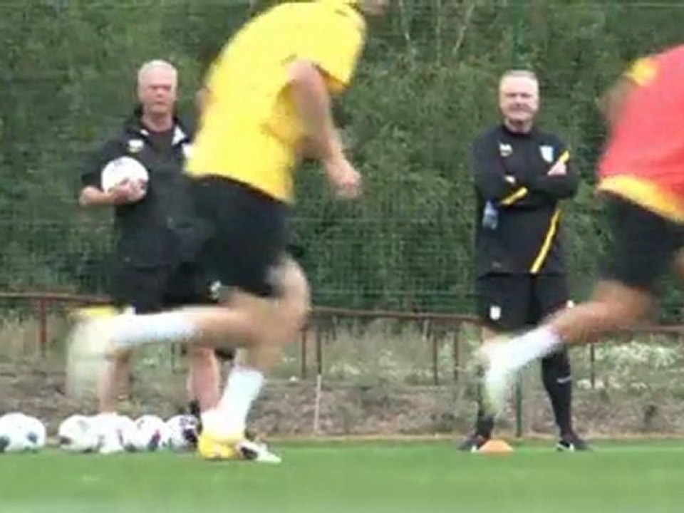 McLeish on first training session