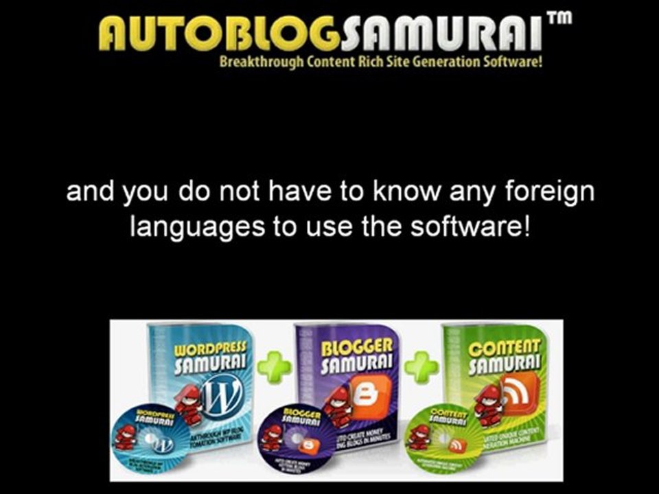 AutoBlog Samurai Software Review - How To Make Money Blogging