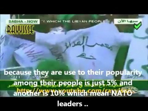 Libye discours KADHAFI 8/7/2011 , (Sabha), ss titré anglais (1/3)