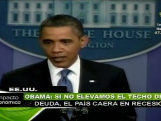 Obama advierte sobre el riesgo de una nueva recesión