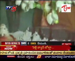 Honey,Voodhi came out from Satyasai baba's Photo @ Warangal dist !!