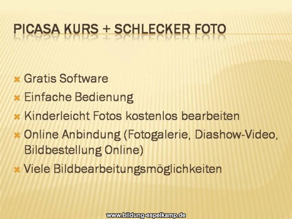 Schlecker Foto - Einführung