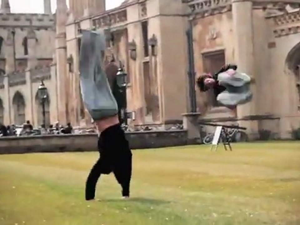 Professionelle Parkourläufer