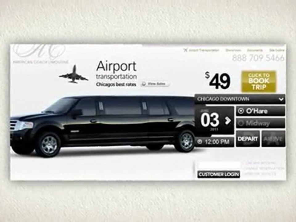 chicago limo, chicago limousine service, chicago airport transportation