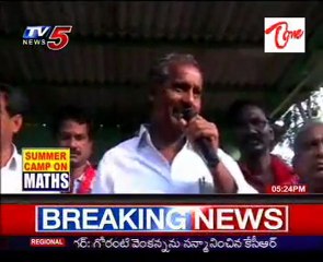 Peoples Singer Gaddar @ Singareni Yatra, Singing dancing