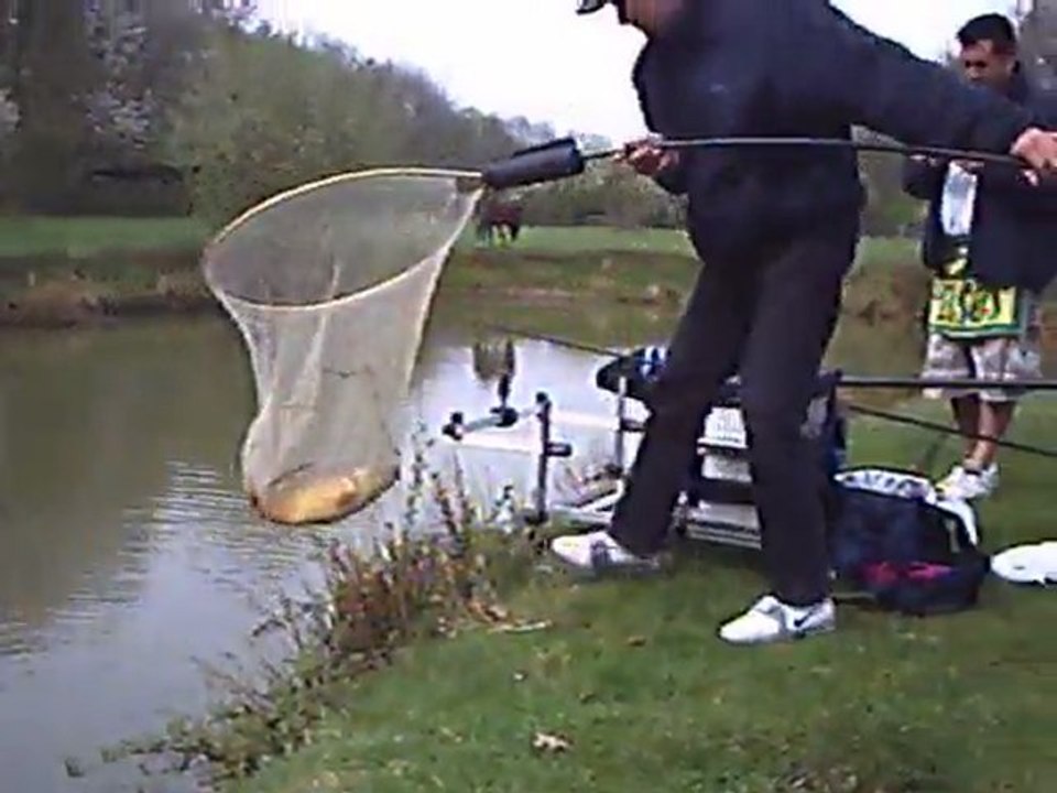 Pêche au coup dans le carpodrome des Etangs de Romainville