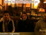 Testimonio de Viajes de nuestros pasajeros, Argentina MachuPicchu